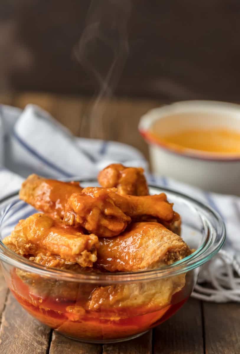 This Buffalo Wings Recipe makes some of the BEST Buffalo Wings I’ve ever had. Even better, these are GLUTEN FREE chicken wings, perfect for those who want this classic favorite without the gluten. These spicy, deep fried buffalo chicken wings are perfect for tailgating, the Super Bowl, and every day in between!