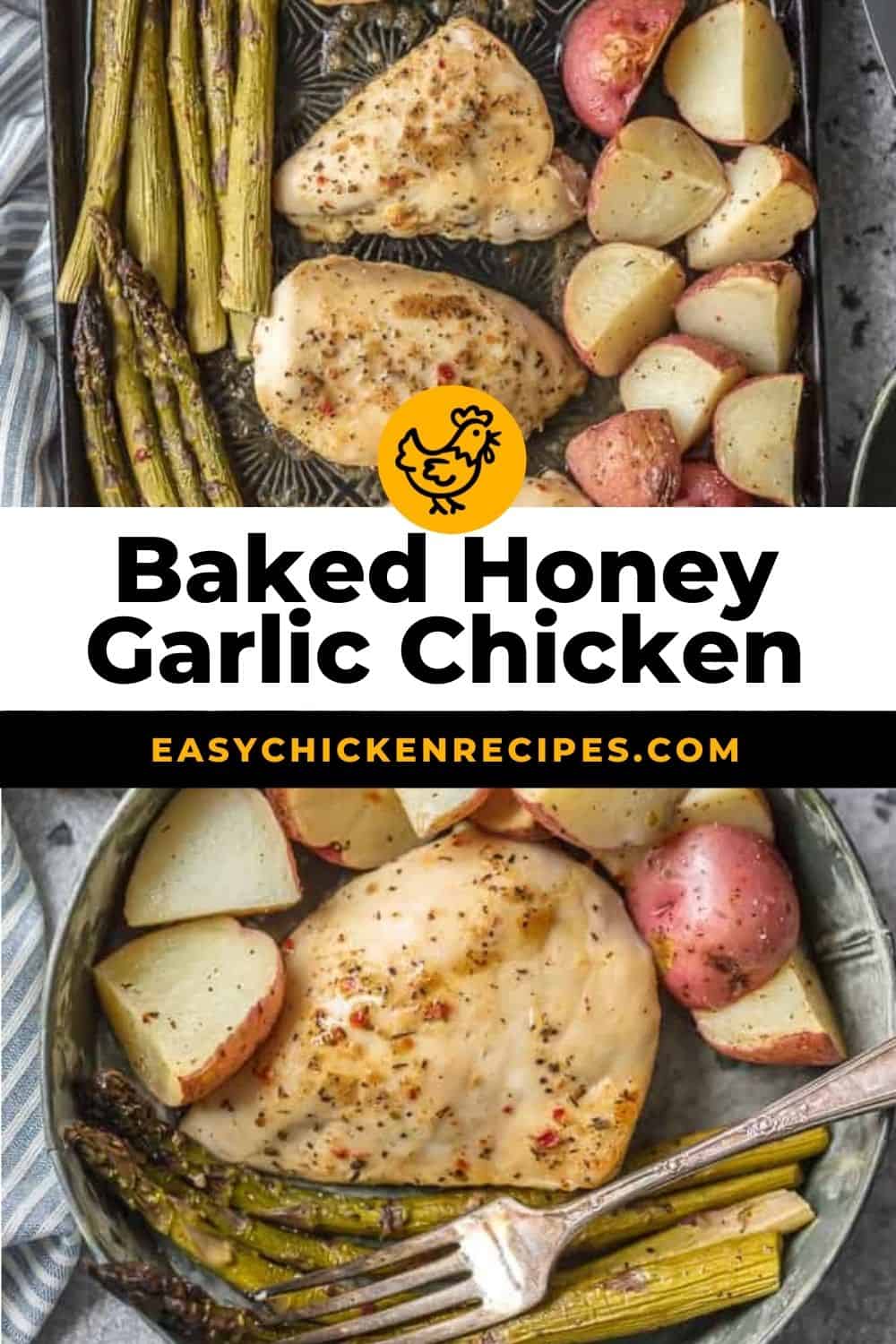 Baked Honey Garlic Chicken and Veggies - Easy Chicken Recipes