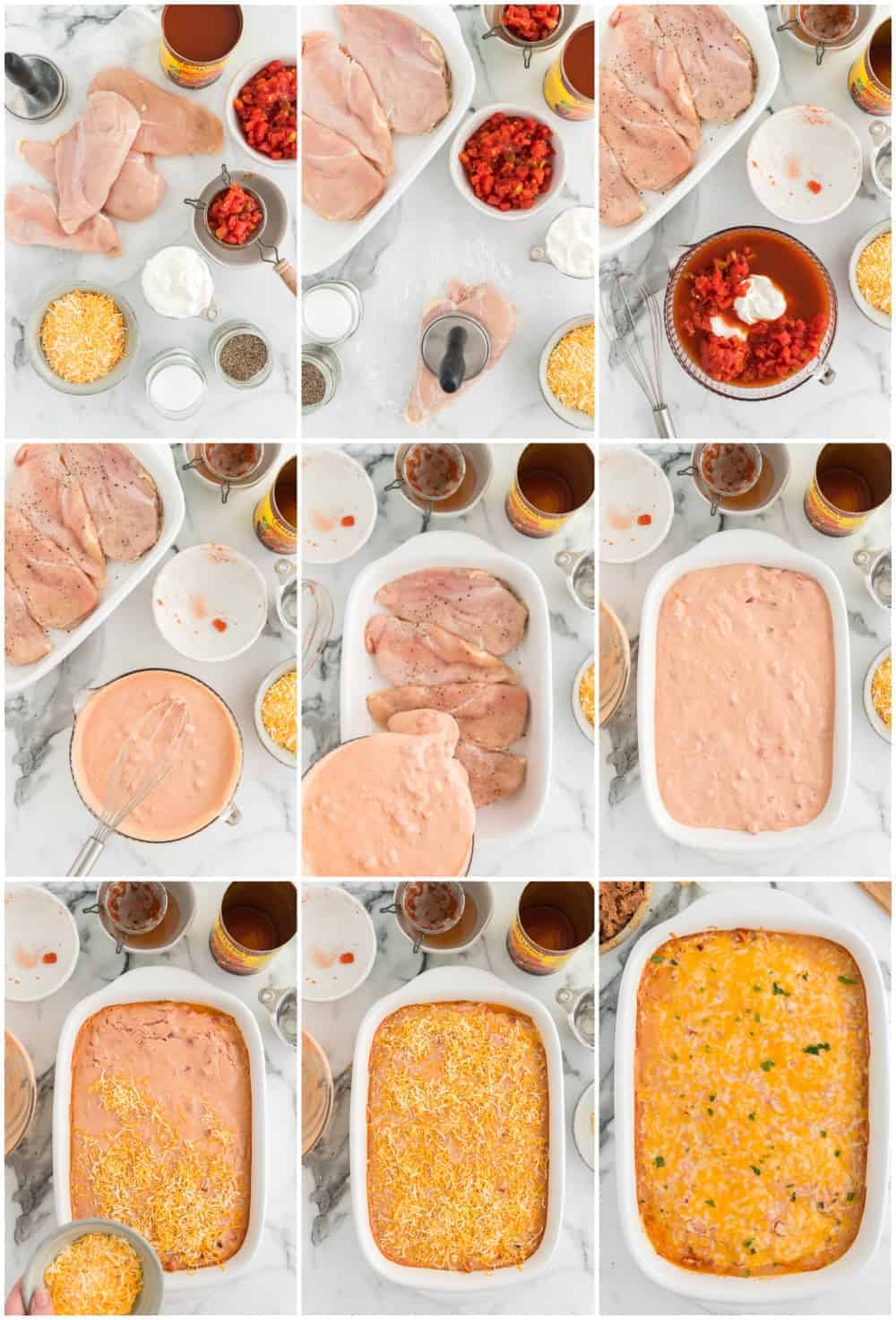 step by step photos for how to make southwest chicken