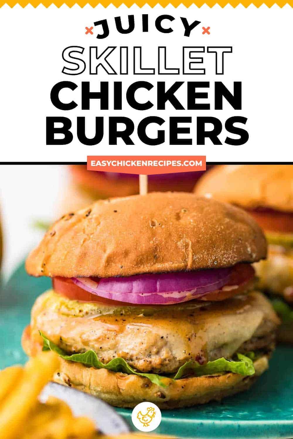 Juicy Skillet Chicken Burgers Recipe - Easy Chicken Recipes (VIDEO!!)