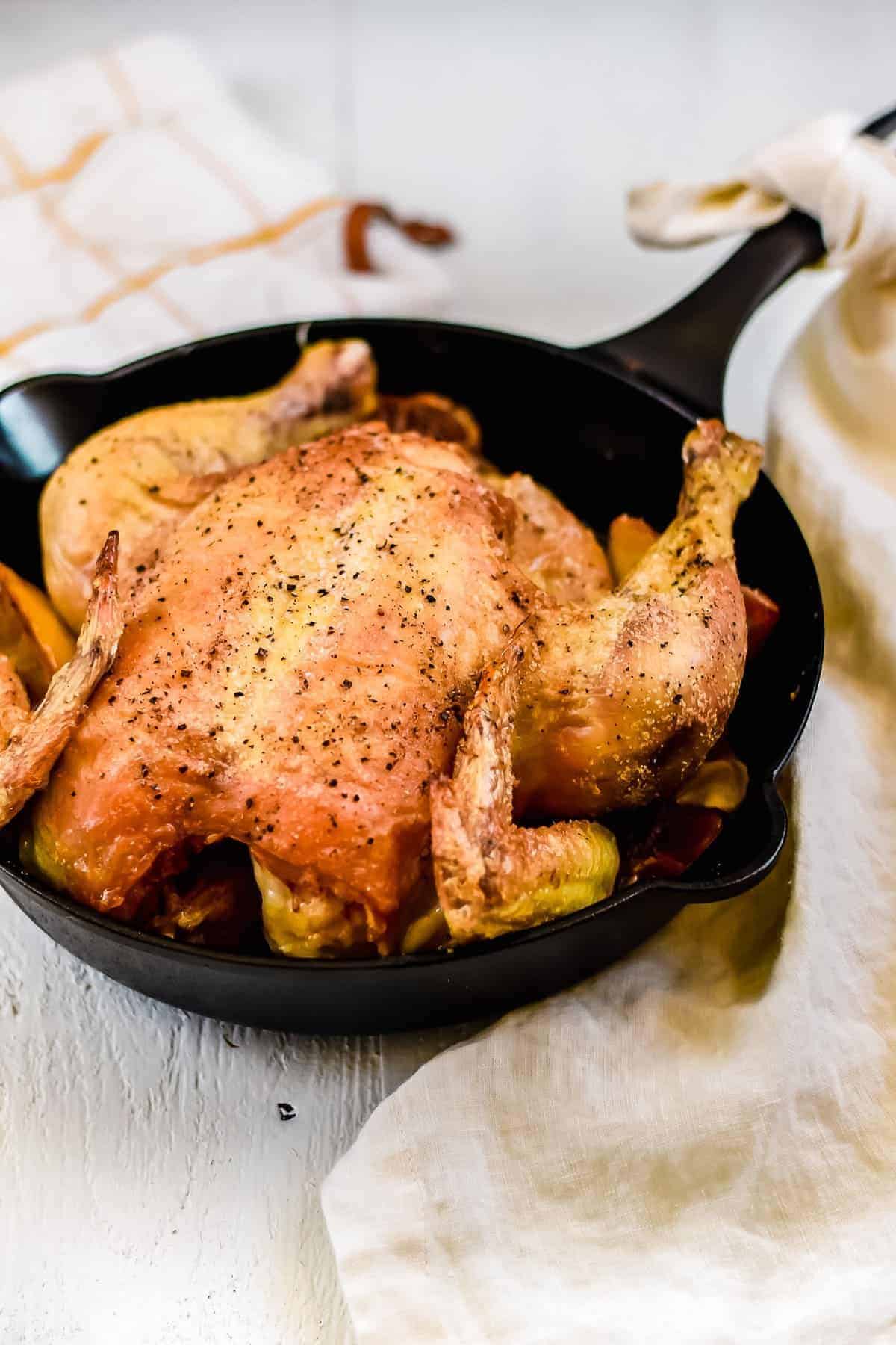 Garlic Lemon Roasted Chicken Easy Roast Chicken Recipe