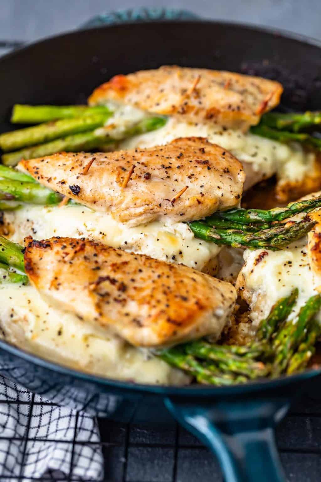 Asparagus Stuffed Chicken Breast Recipe - {VIDEO!!!}