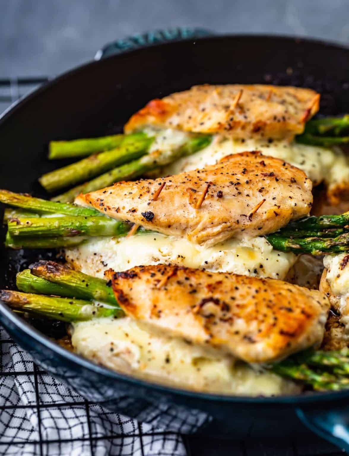 Asparagus Stuffed Chicken Breast Recipe - {VIDEO!!!}