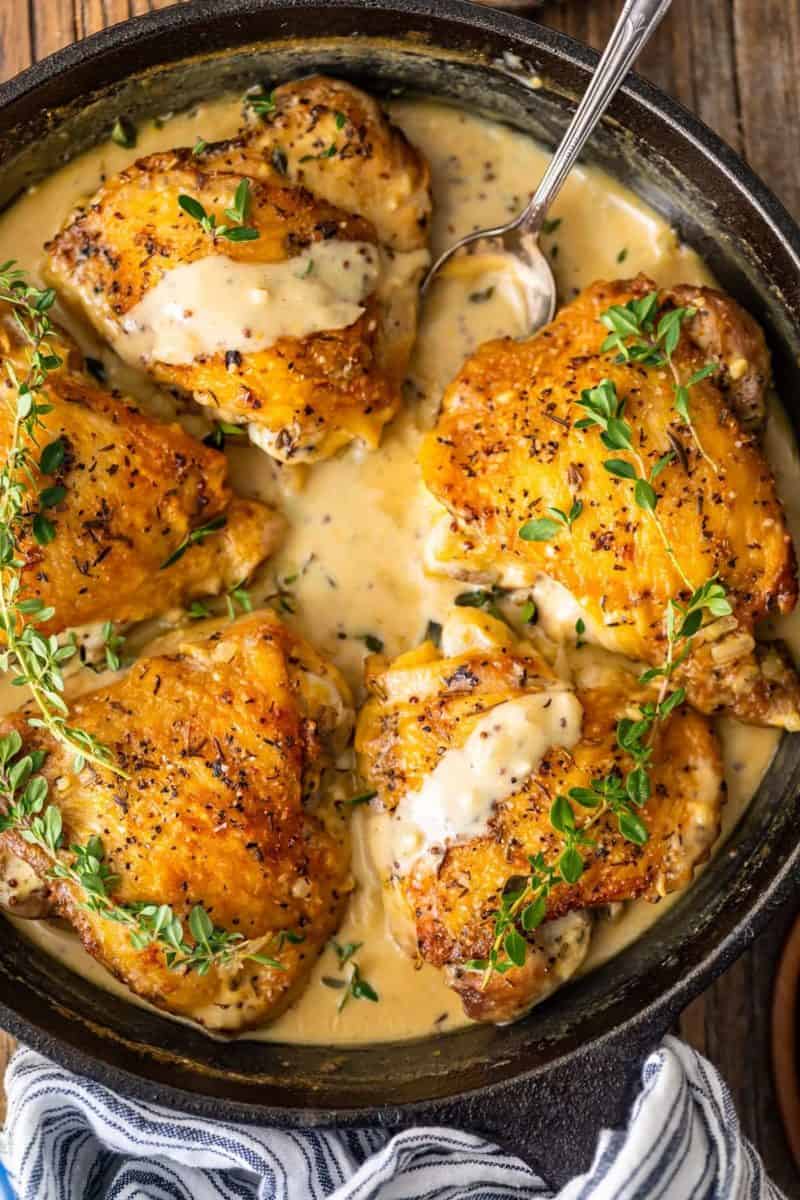 Chicken Dijon in White Wine Sauce - VIDEO!!!