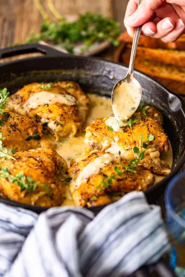 Chicken Dijon In White Wine Sauce - Video!!!