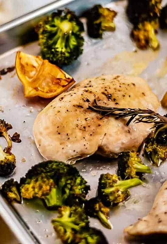 Sheet Pan Lemon Chicken With Broccoli