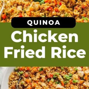 quinoa chicken fried rice pin.