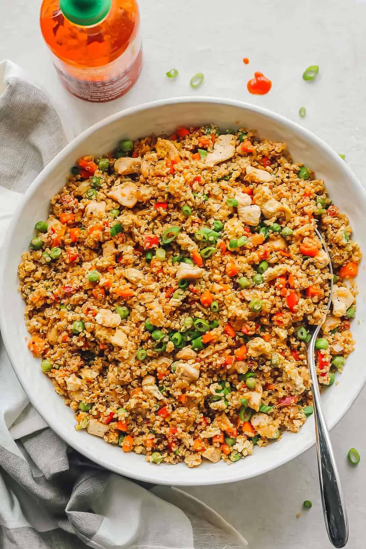 Quinoa Fried Rice with chicken