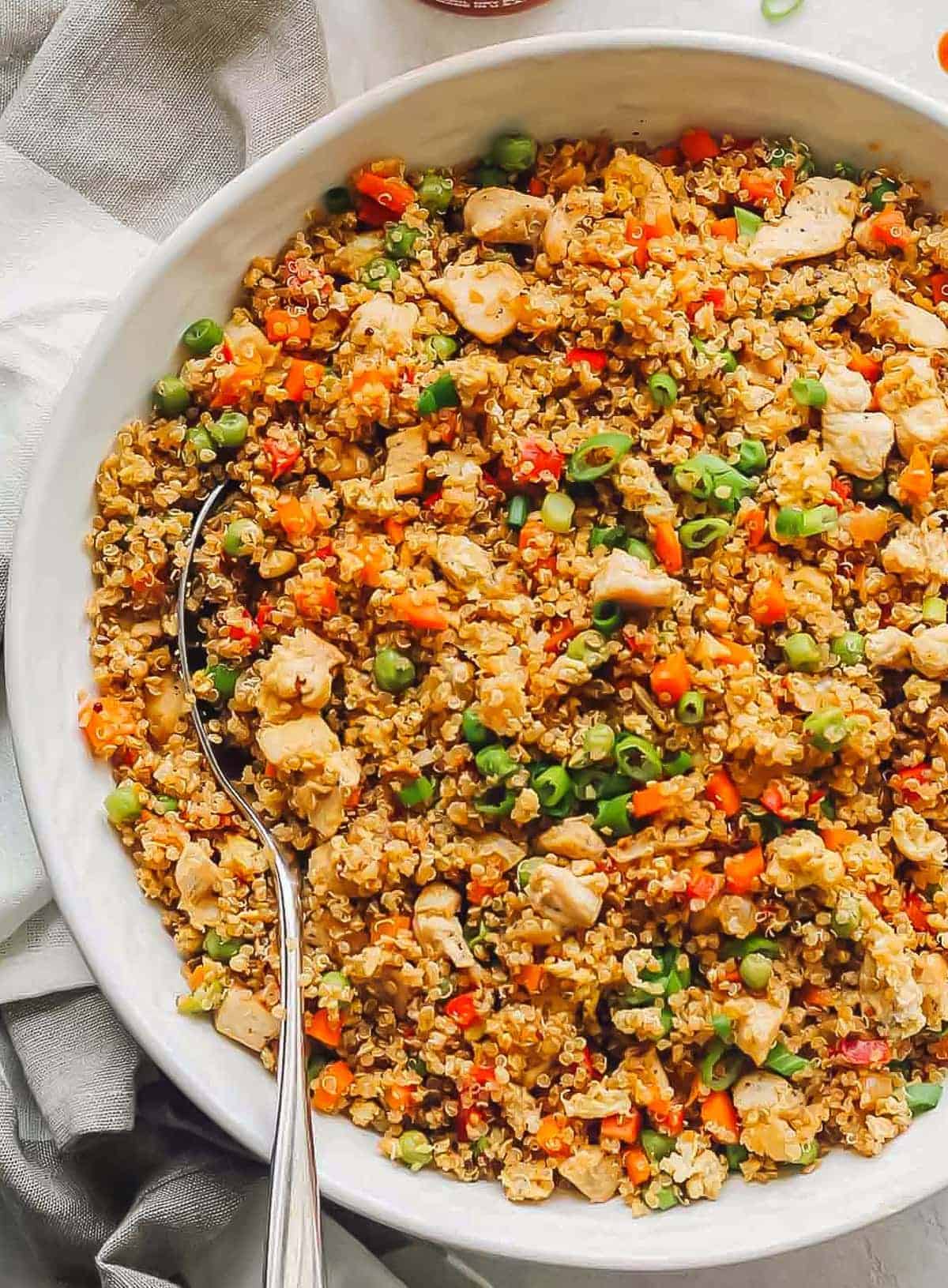 Quinoa Fried Rice with chicken
