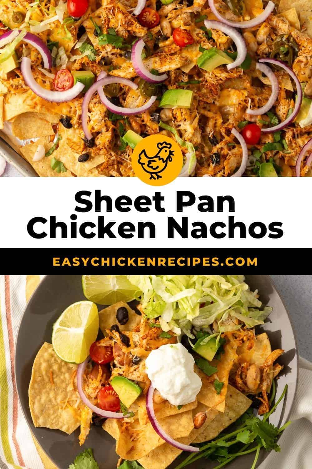 Mexican Chicken Sheet Pan Nachos - Easy Chicken Recipes (VIDEO!)