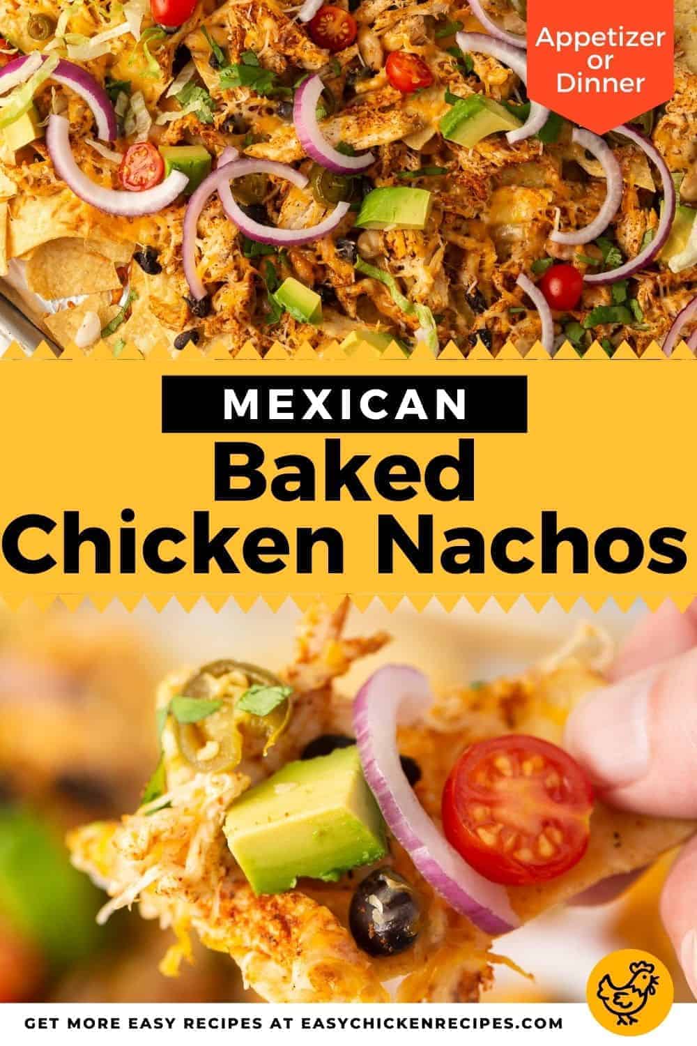 Mexican Chicken Sheet Pan Nachos - Easy Chicken Recipes (video!)