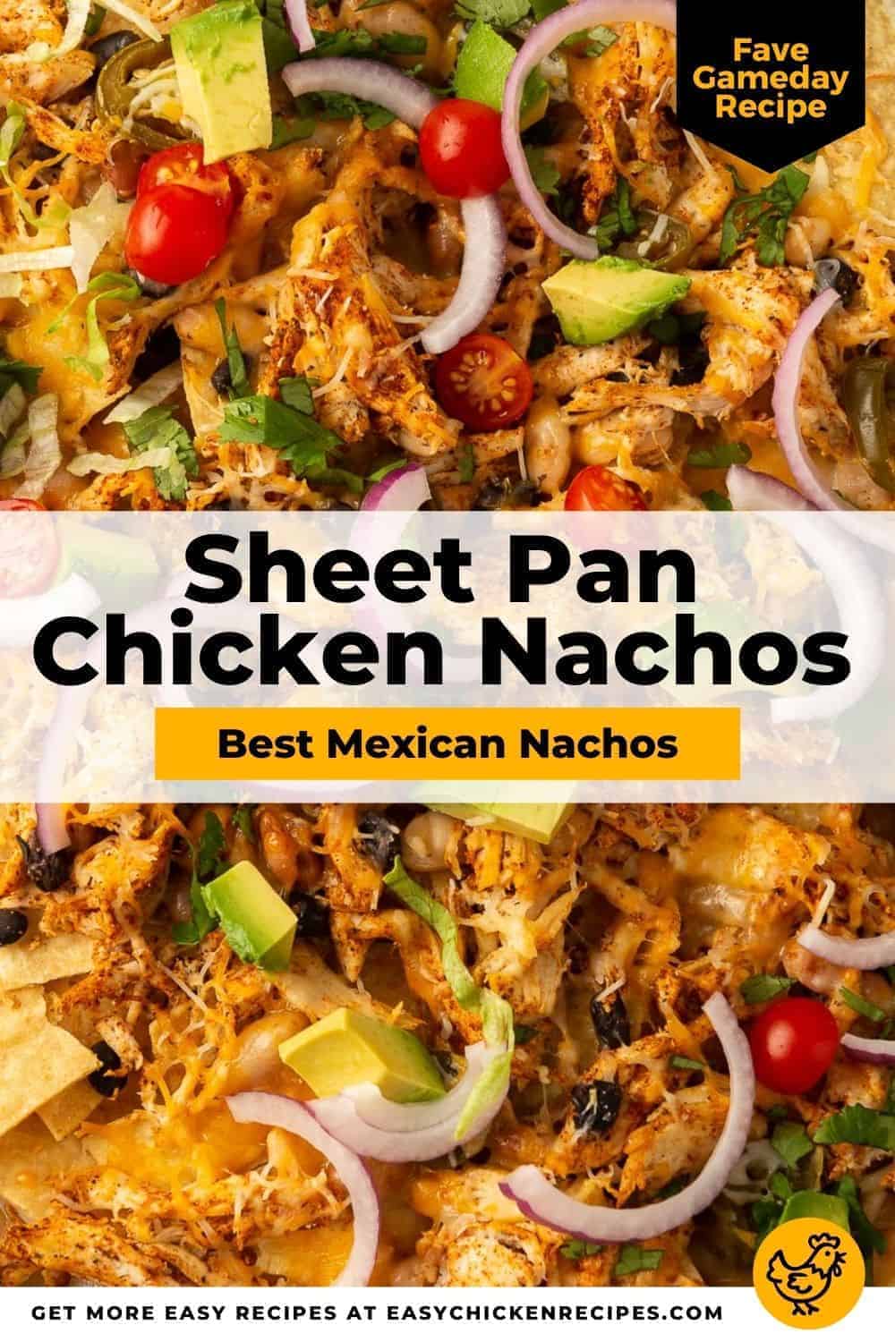 Mexican Chicken Sheet Pan Nachos - Easy Chicken Recipes (VIDEO!)