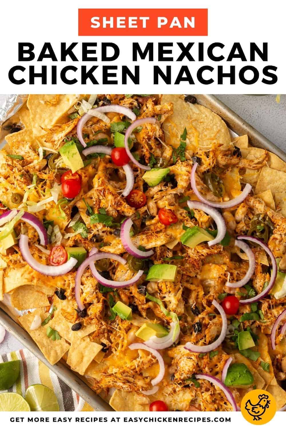 Mexican Chicken Sheet Pan Nachos - Easy Chicken Recipes (VIDEO!)