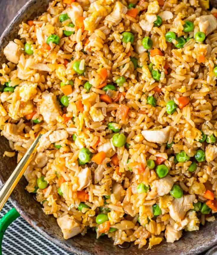 Homemade Chicken Fried Rice Healthy Easy Chicken Fried Rice Recipe - Easy Chicken Recipes {VIDEO!!!}