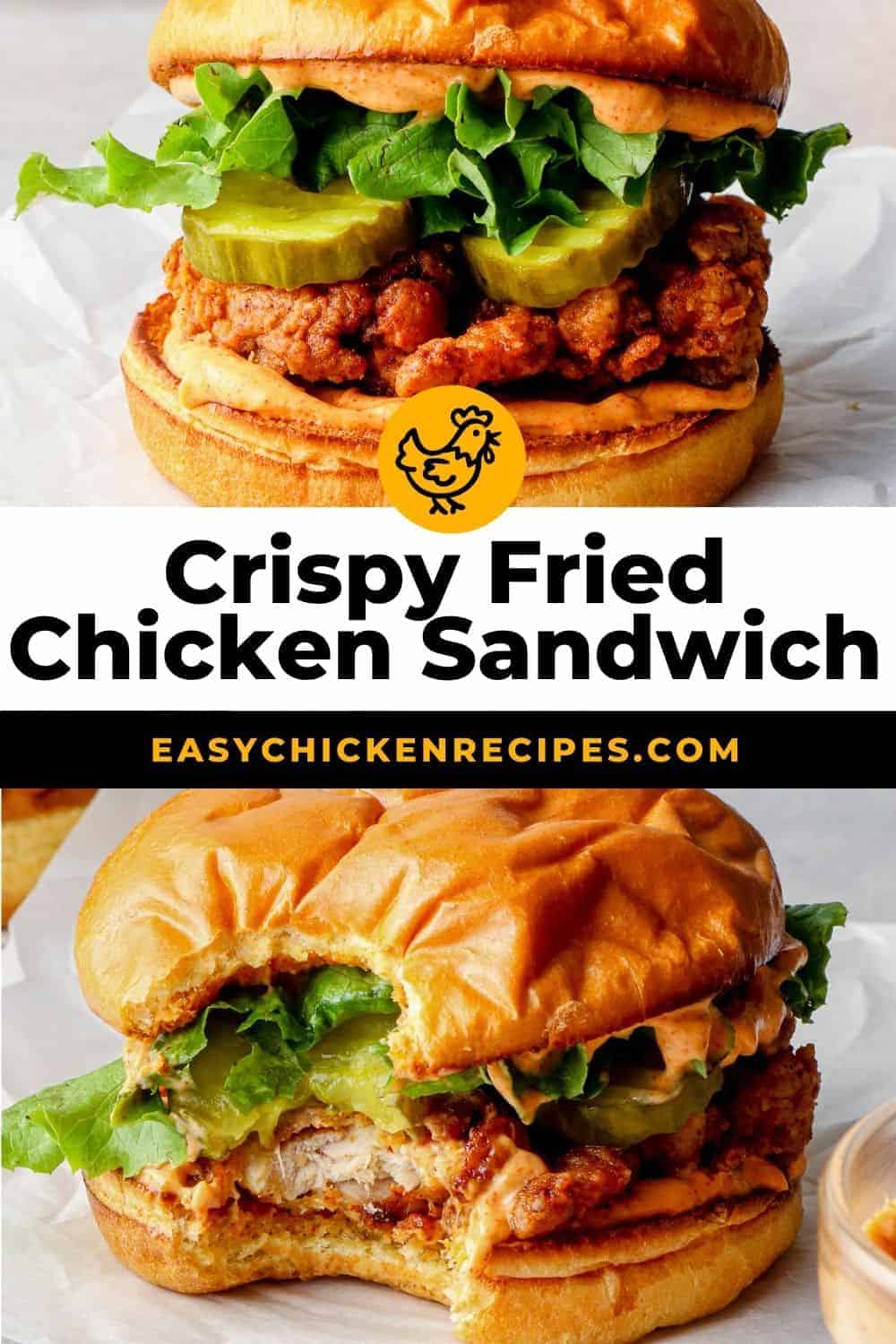 Fried Chicken Sandwich Recipe (The Best!) - Easy Chicken Recipes VIDEO!!