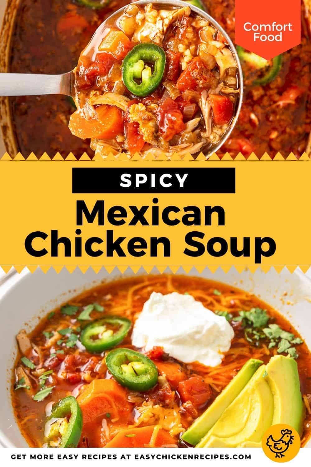 Mexican Chicken Soup (Spicy) - Easy Chicken Recipes (VIDEO!!)