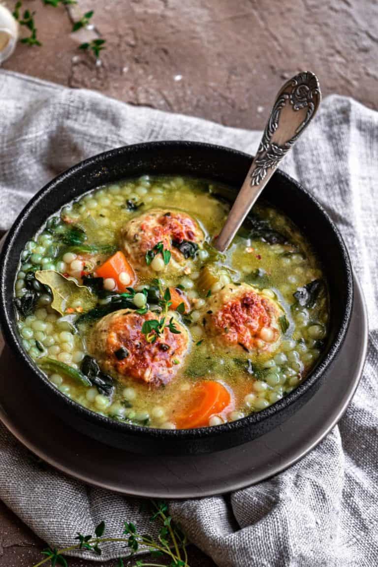 Italian Wedding Soup with Chicken Meatballs Easy Chicken Recipes