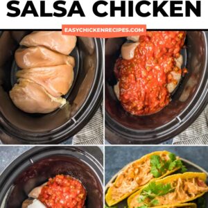 Crockpot Salsa Chicken Only 3 Ingredients For Tacos And More Video