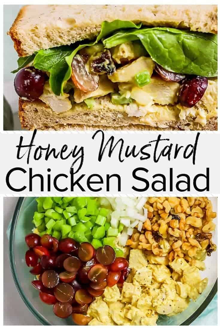 Creamy Honey Mustard Chicken Salad - Easy Chicken Recipes (VIDEO!!)