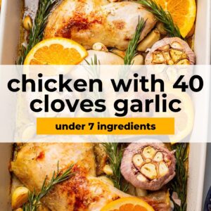 chicken 40 cloves garlic pinterest