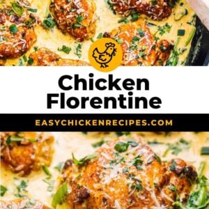 chicken florentine pinterest collage