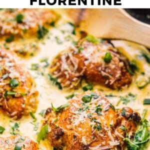 chicken florentine pinterest collage