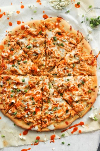 Buffalo Chicken Pizza Recipe - (HOW TO VIDEO!!)