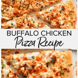 Buffalo chicken pizza recipe.