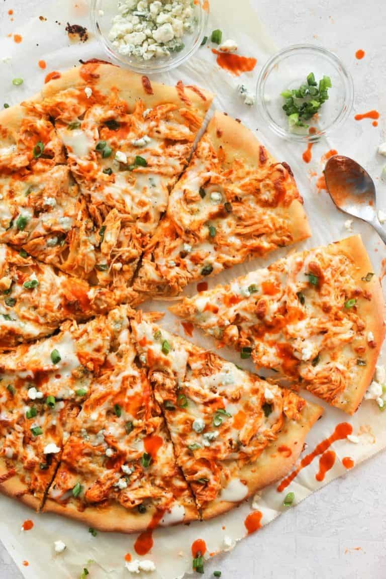 Buffalo Chicken Pizza Recipe - (HOW TO VIDEO!!)