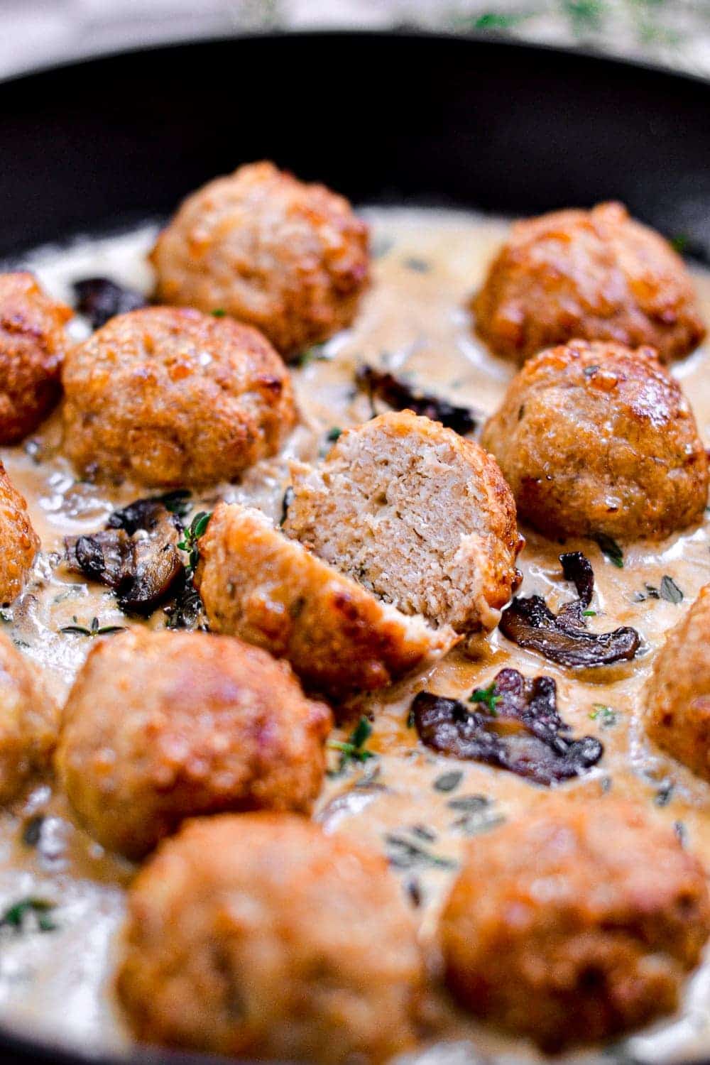 Creamy Chicken Meatballs - Easy Chicken Recipes