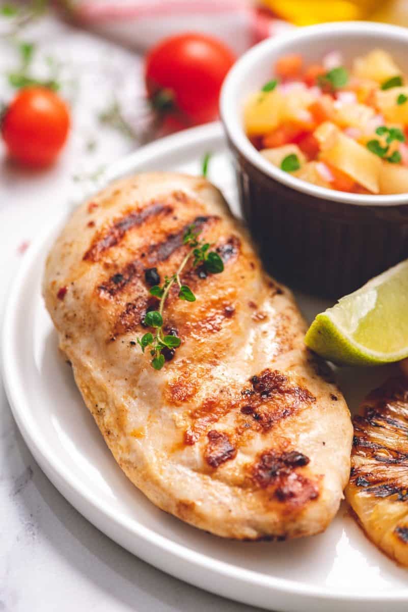 Grilled Chicken with Pineapple Salsa - (HOW TO VIDEO!)