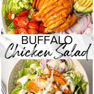 buffalo chicken salad pinterest collage