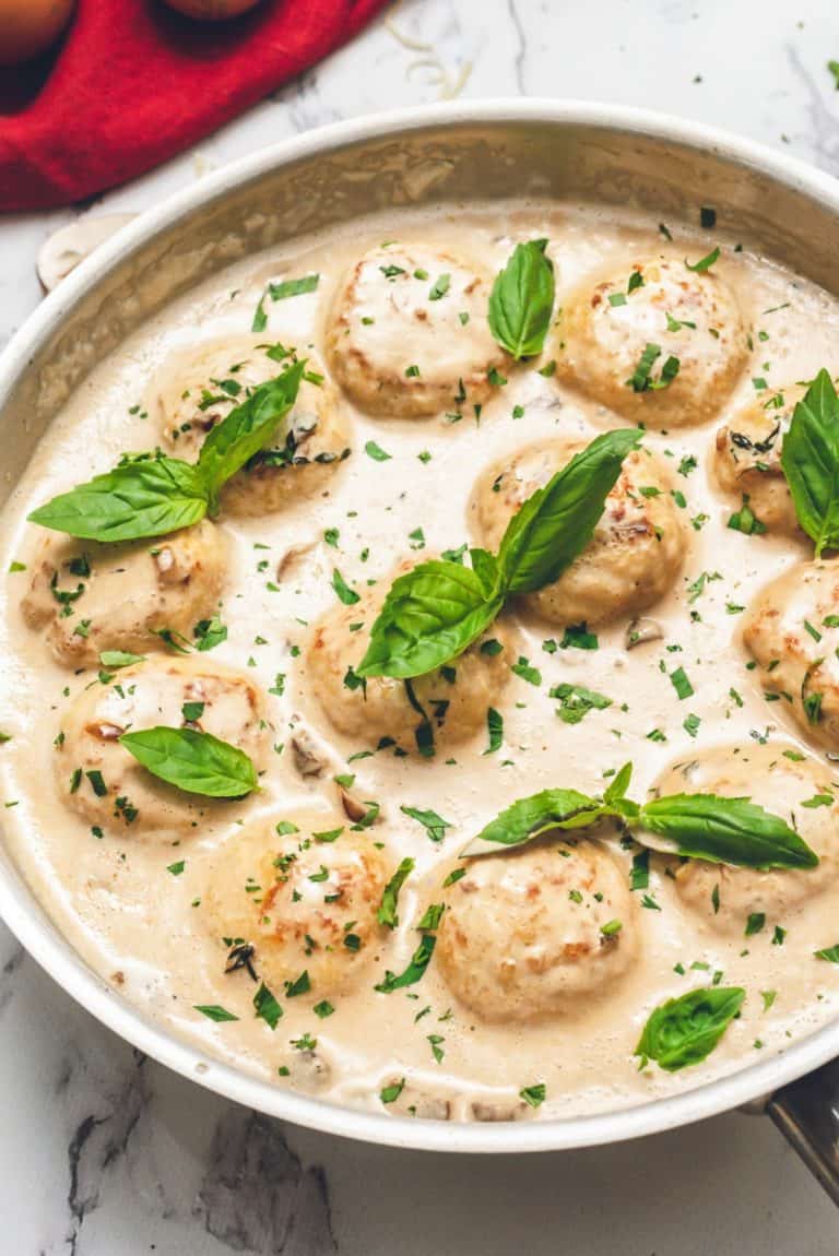 Creamy Chicken Meatballs Easy Chicken Recipes How To Video