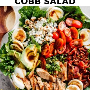 chicken cobb salad pinterest collage