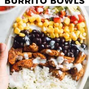 copycat chipotle burrito bowls pinterest