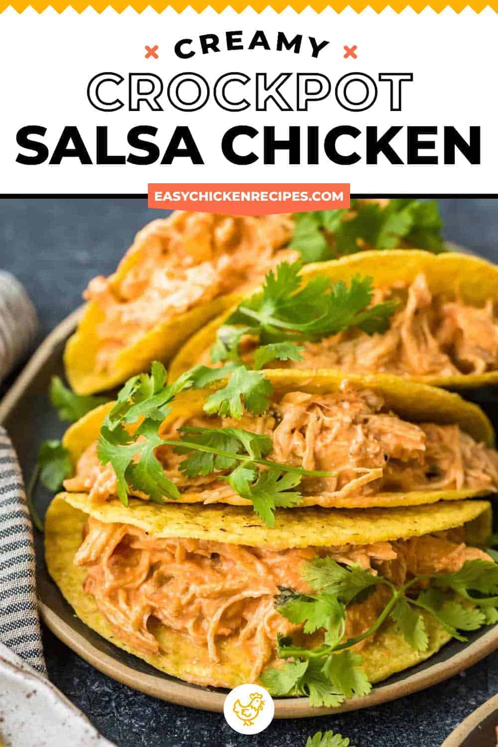 Crockpot Salsa Chicken - Only 3 Ingredients (For Tacos and More) VIDEO