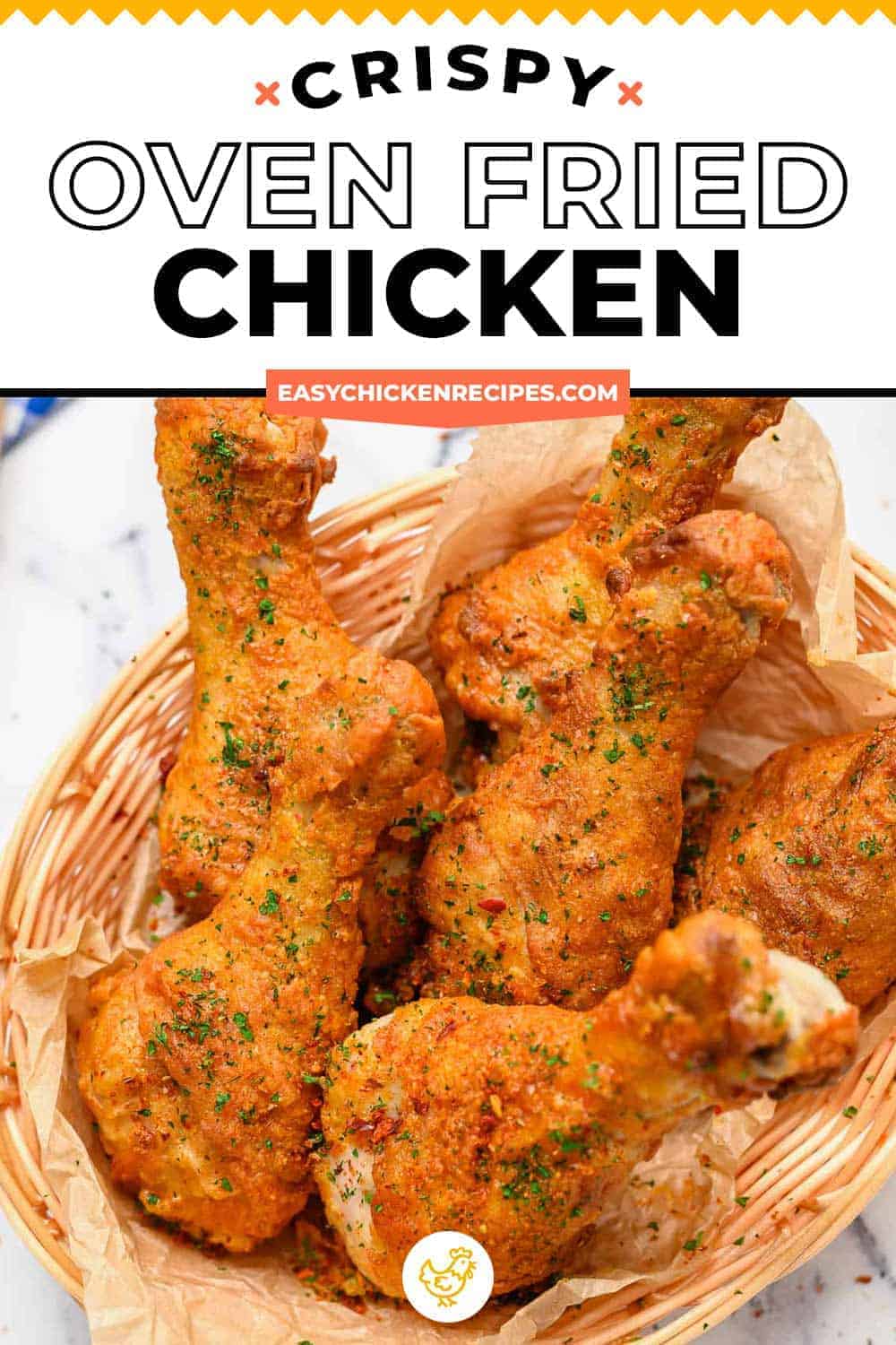 Crispy Oven Fried Chicken Recipe - Easy Chicken Recipes (VIDEO!)