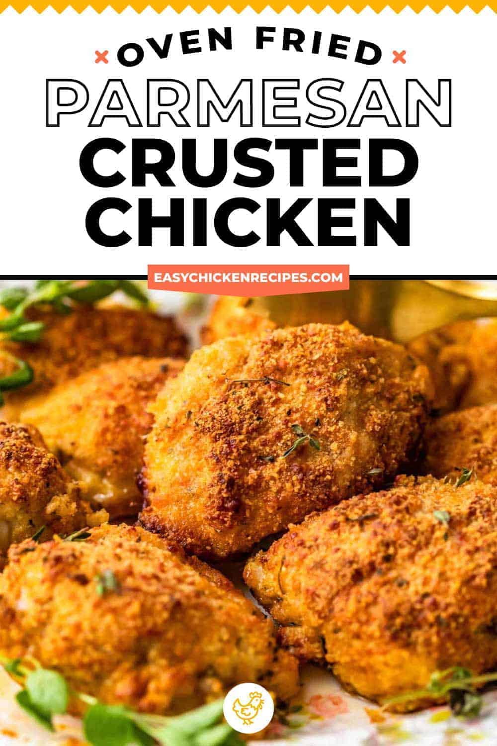 Parmesan Crusted Chicken (Oven Fried) - Easy Chicken Recipes (VIDEO)