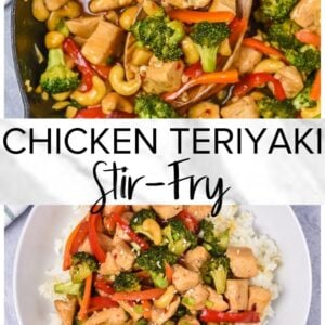 Chicken Teriyaki Stir Fry with broccoli and carrots.