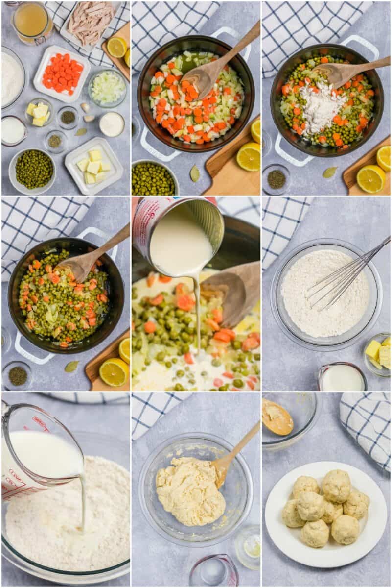 Step by step photos to show how to make the dish