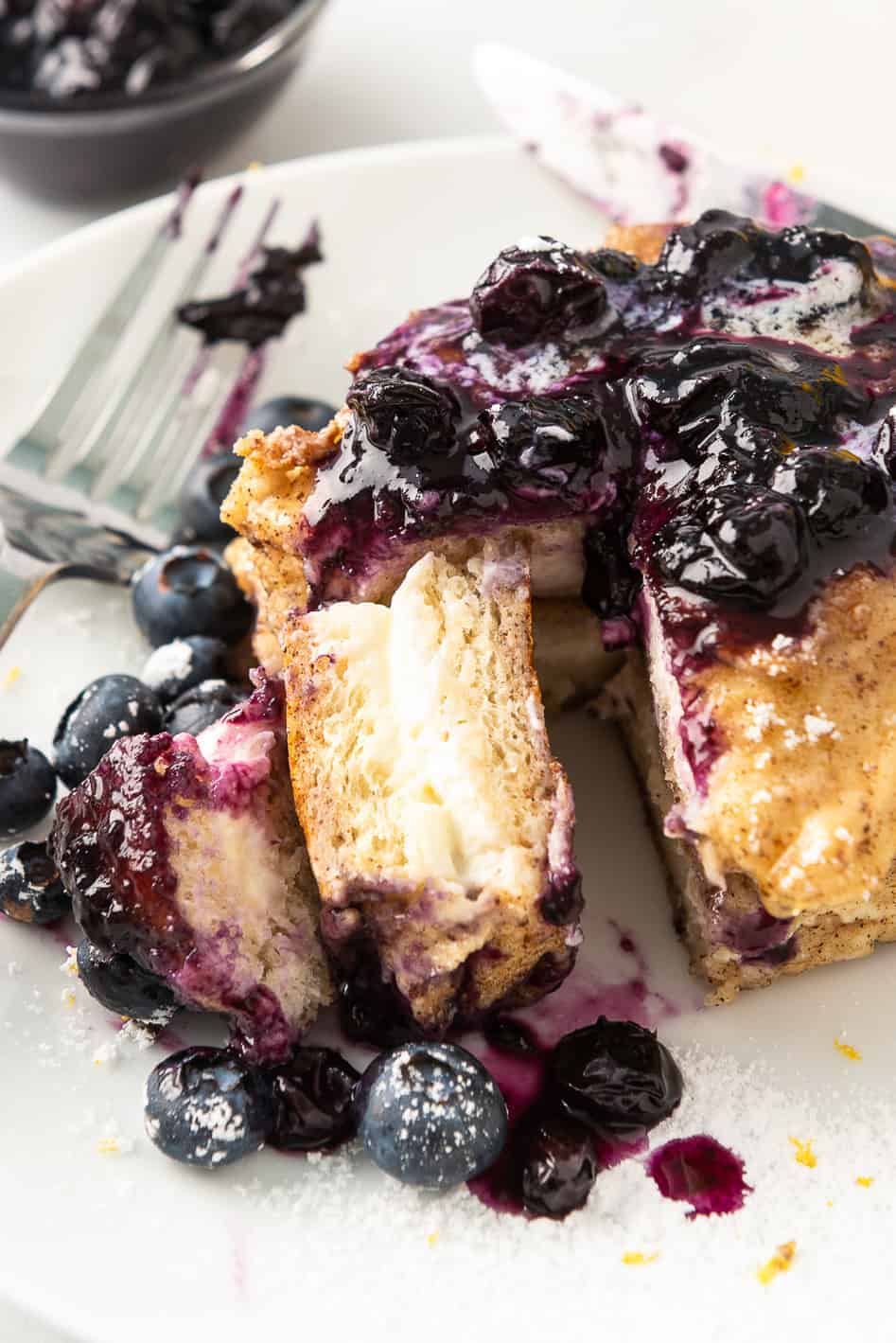 Stuffed French Toast with Blueberry Sauce - Easy Chicken Recipes