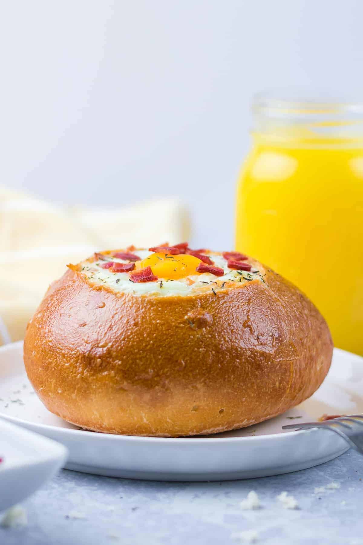 Breakfast Bread Bowls - Easy Chicken Recipes