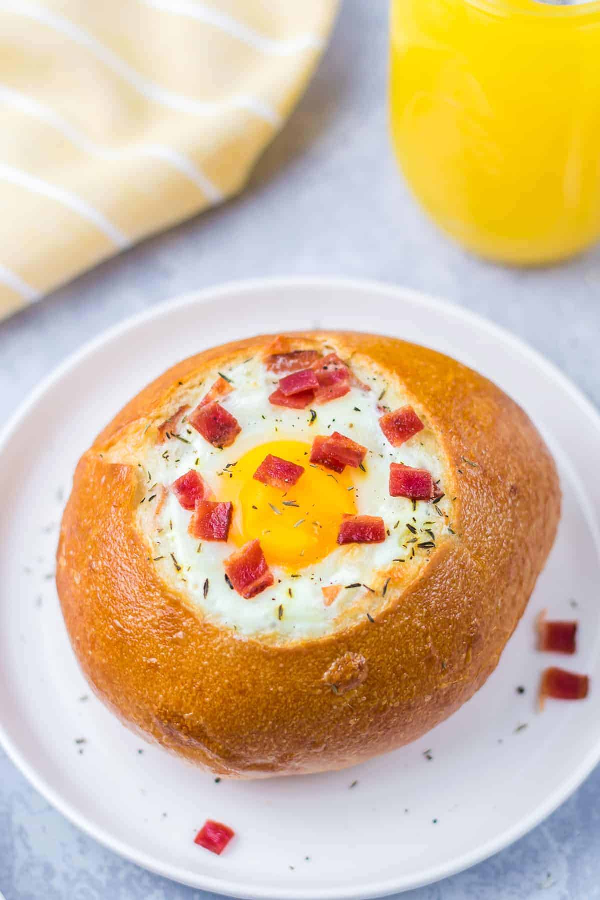 overhead shot of Bread Bowl