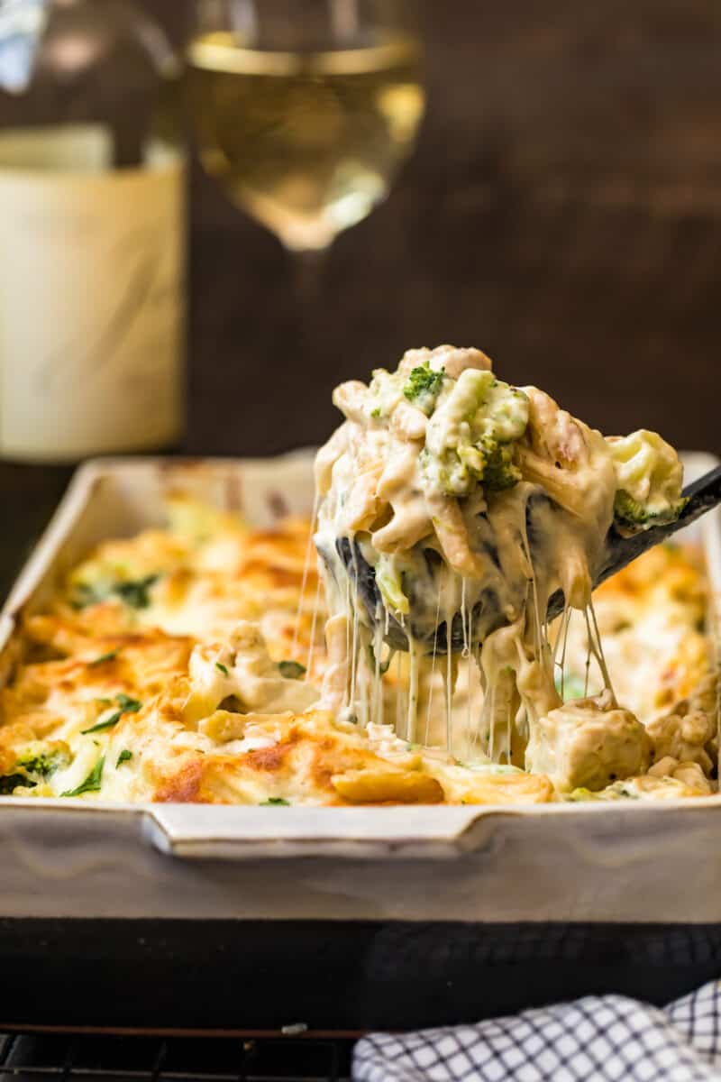 Cheesy Chicken Alfredo Bake - Easy Chicken Recipes