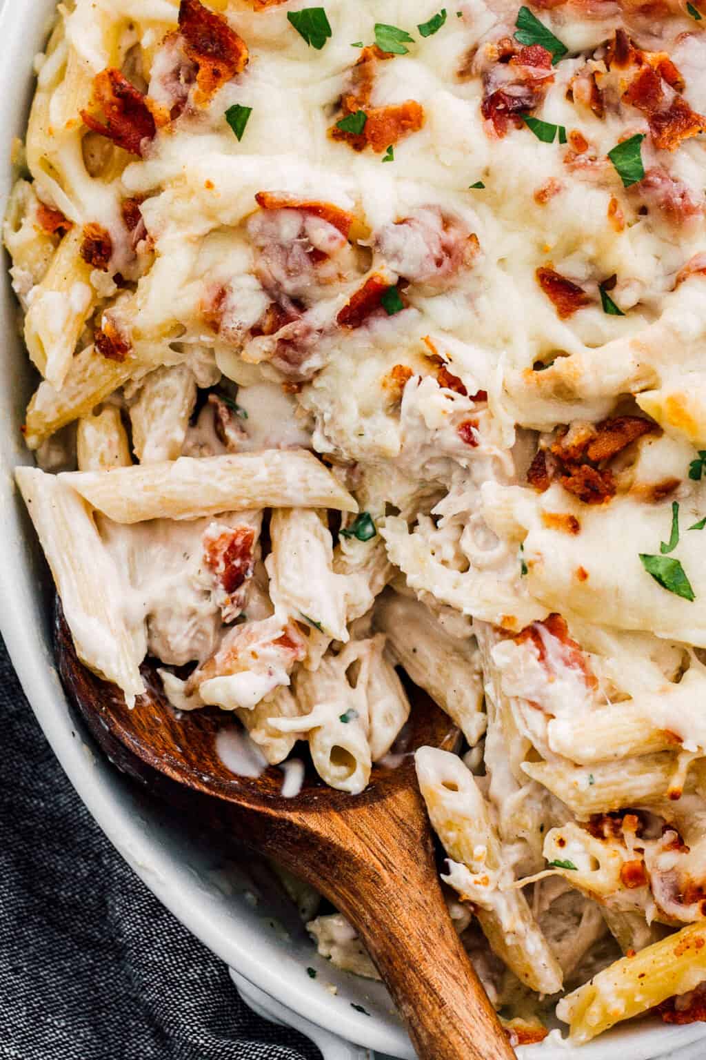 Chicken Bacon Ranch Pasta Bake - Easy Chicken Recipes