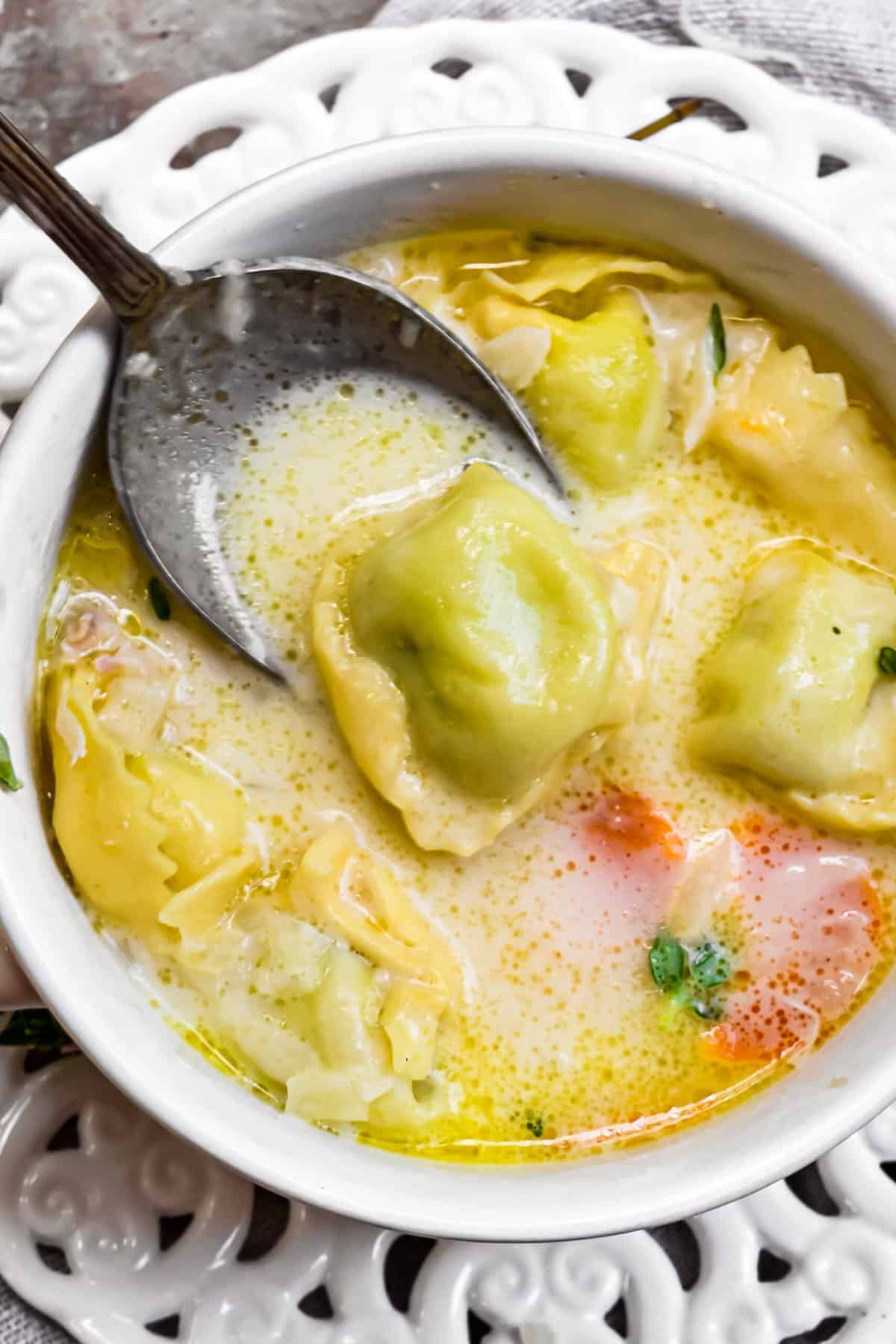 Creamy Chicken Tortellini Soup - Easy Chicken Recipes
