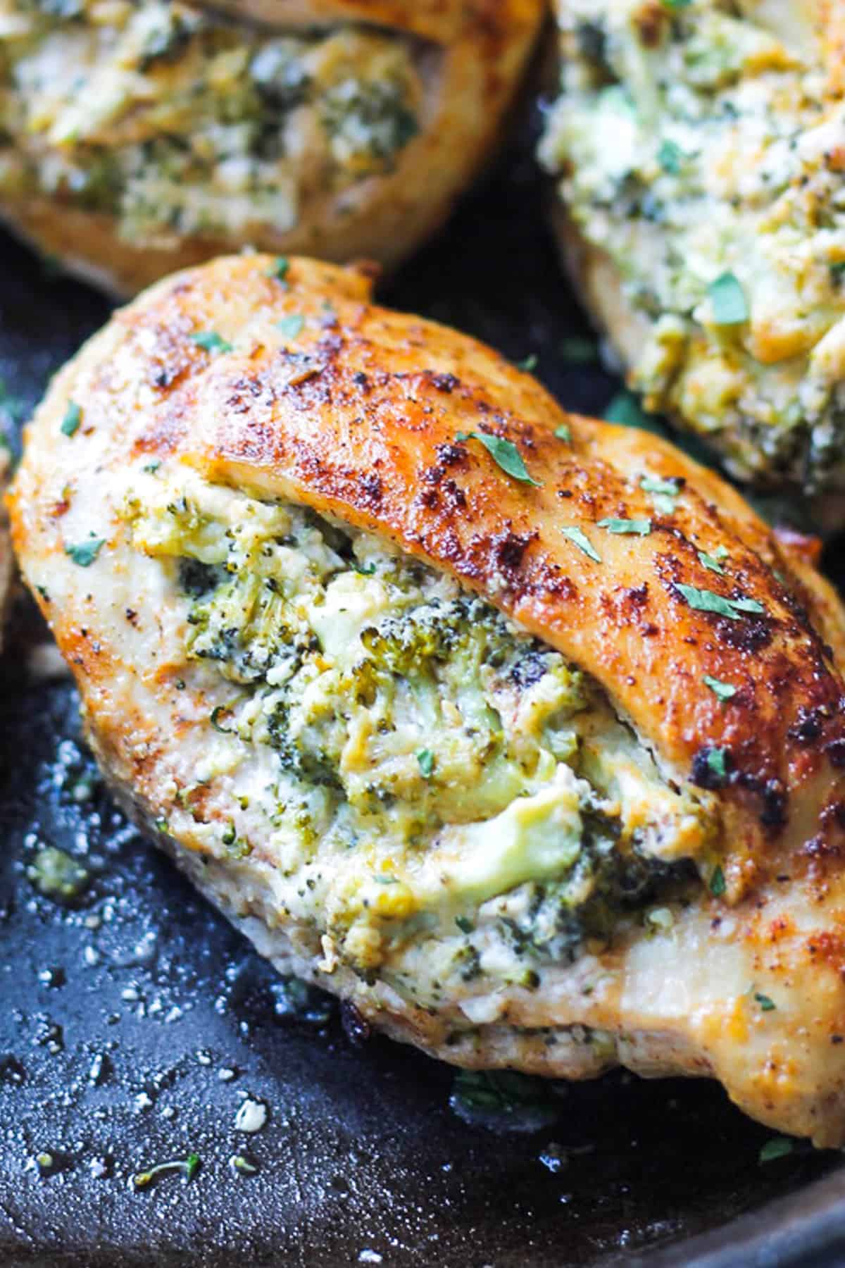 Broccoli and Cheese Stuffed Chicken Breast - Easy Chicken Recipes