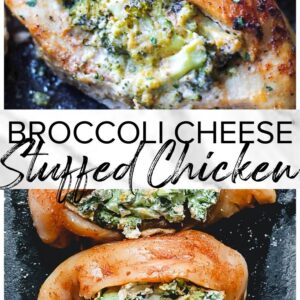 broccoli cheese stuffed chicken pinterest image