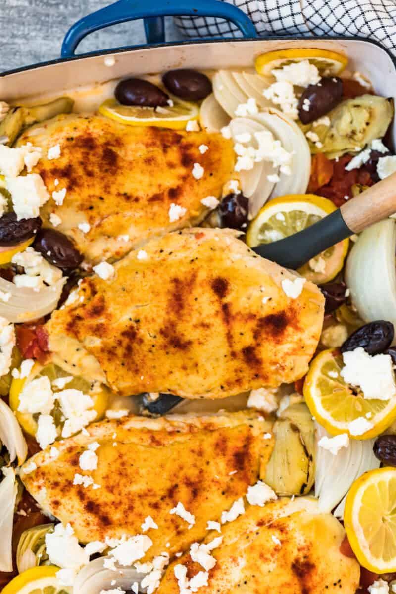 hummus crusted chicken with paprika