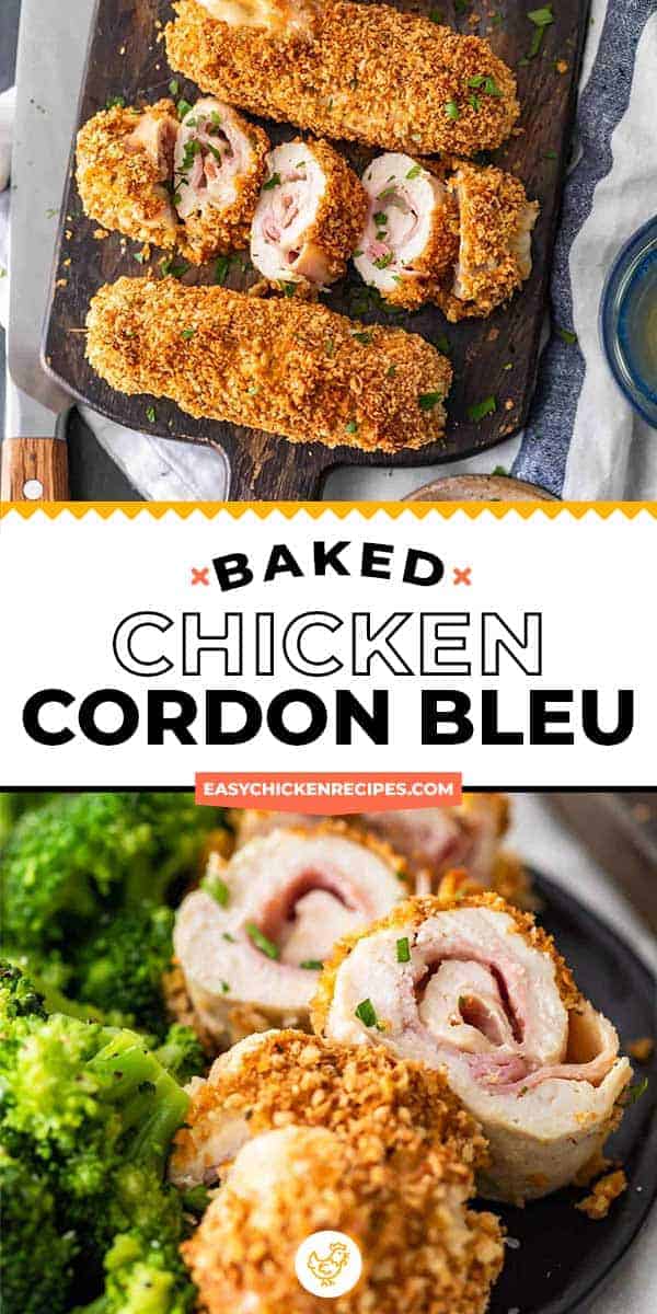 Baked Chicken Cordon Bleu Recipe - Easy Chicken Recipes (VIDEO!)